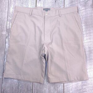 Peter Millar Shorts Mens 36 Beige Salem Performance Contemporary Golf Stretch